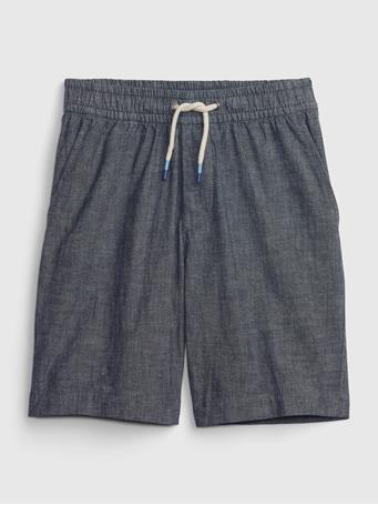 GAP - Kids Pull-On Shorts with Washwell BLUE CHAMBRAY STRIPE