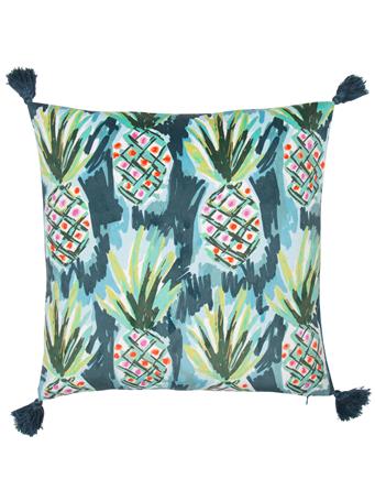 MALINI - Pineapple Print Decorative Pillow PINEAPPLE