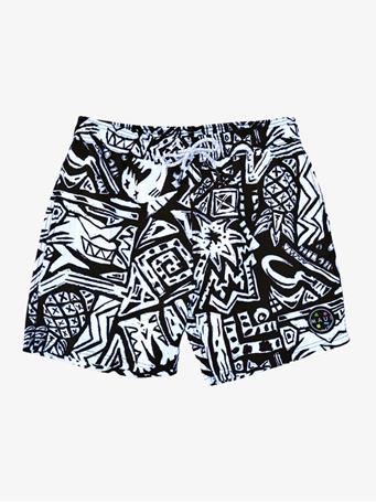 MAUI AND SONS - Block Party Pool Short BLACK