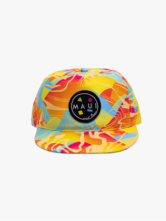 MAUI AND SONS - Psychedelic Flip Hat YELLOW