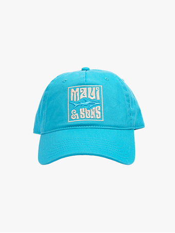 MAUI AND SONS - Psych Surfer Dad Hat CAPRI BLUE