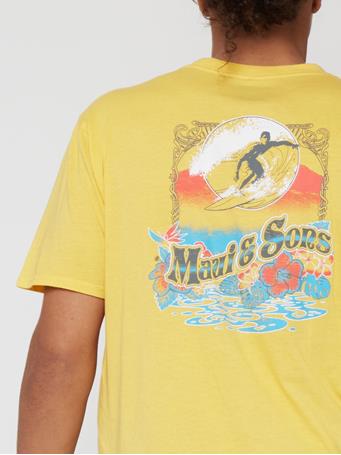 MAUI AND SONS - Liquify Tshirt BEACH BALL YELLOW
