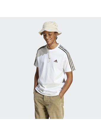 ADIDAS - Essentials Single Jersey 3-Stripes T-Shirt WHITE