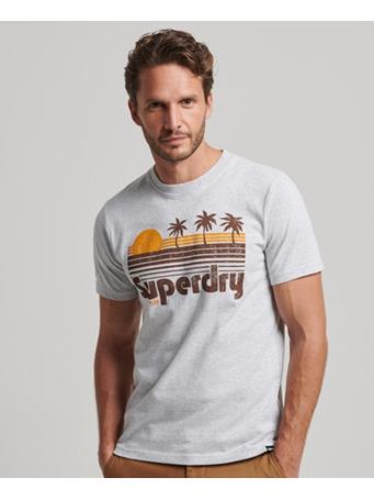SUPERDRY - Vintage Great Outdoors T-Shirt COZY LGH GREY MARL