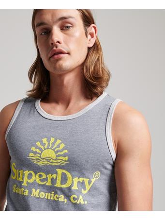 SUPERDRY - Vintage Venue Neon Vest NAVY MARL