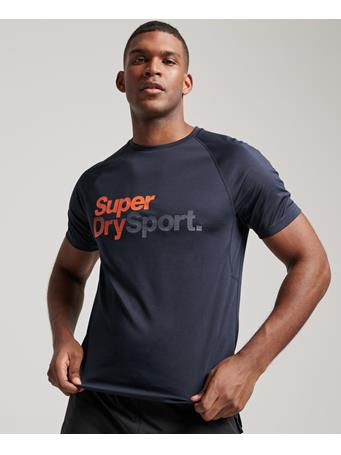 SUPERDRY - Train Active Short Sleeve Top ECLIPSE NAVY