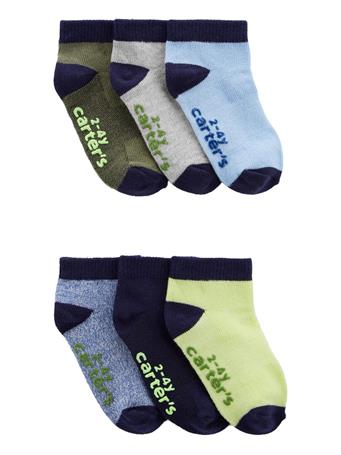CARTER'S - Toddler 6-Pack Athletic Socks NOVELTY