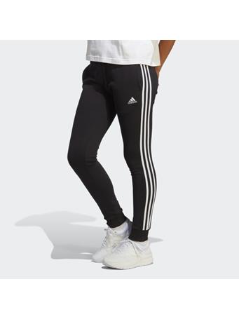 ADIDAS - Essentials 3-Stripes French Terry Cuffed Joggers BLACK/WHT