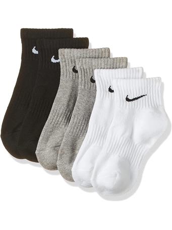 NIKE - Everyday Cushioned Ankle Socks WH(BLK)/CH(BLK)/BLK(WH)