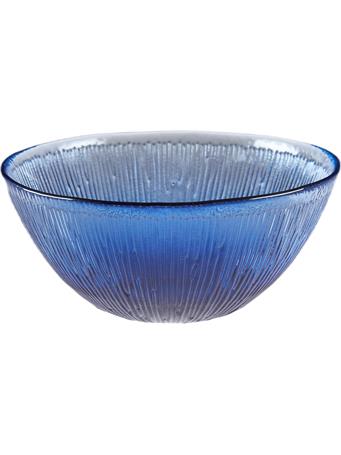 TABLEAU - Textured Glass Bowl BLUE