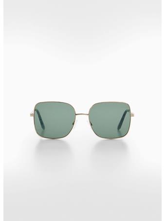 MANGO - Metallic Frame Sunglasses GREEN