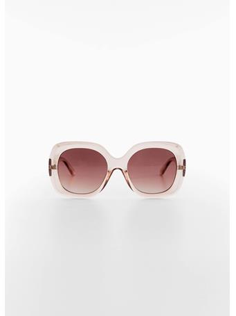 MANGO - Rounded Sunglasses LT-PASTEL PINK