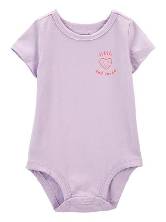 CARTER'S - Baby Little And Loved Bodysuit PURPLE