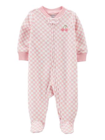 CARTER'S - Embroidered Cherry Sleep N' Play PINK