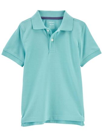 CARTER'S - Baby Jersey Polo TURQUOISE