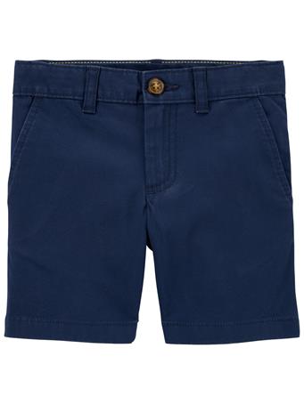CARTER'S - Baby Flat-Front Shorts NAVY