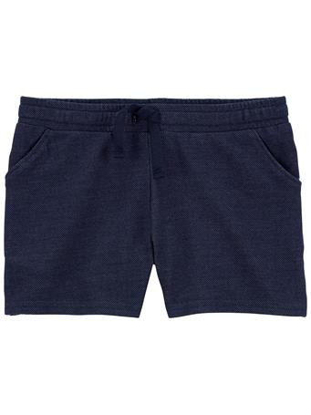 CARTER'S - Baby Pull-On Knit Denim Shorts DENIM BLUE