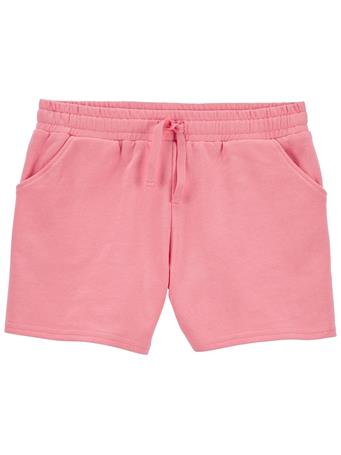 CARTER'S - Kid Pull-On French Terry Shorts PINK