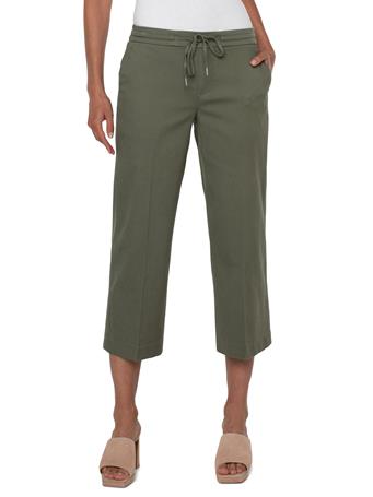 LIVERPOOL JEANS - Kelsey Culotte With Tie Front DRIED BASIL