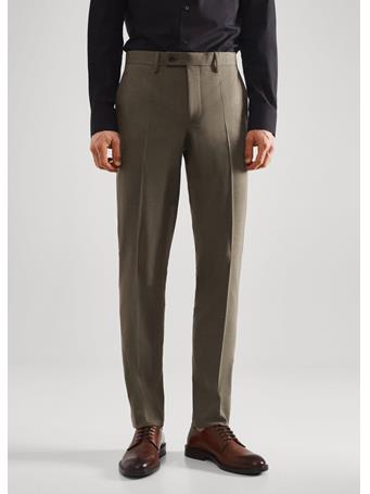 MANGO - Slim Fit Suit Pants LG GREEN