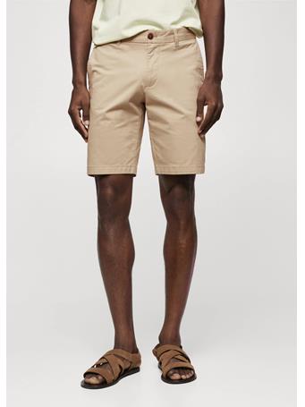 MANGO - Chino Bermuda Shorts BEIGE