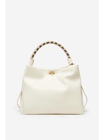 CORTEFIEL - Bucket Bag With Braided Handle IVORY