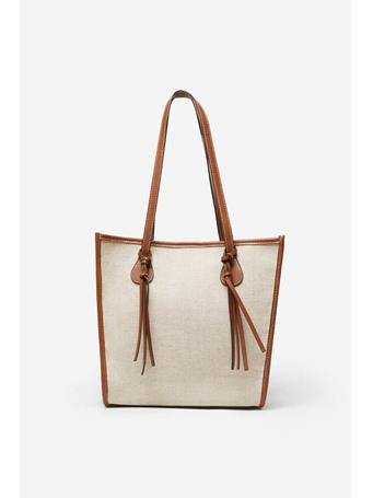 CORTEFIEL - Shopper Bag With Removable Bag MED BROWN