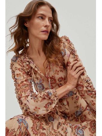 PEDRO DEL HIERRO - Romantic Printed Blouse MAUVE