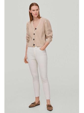PEDRO DEL HIERRO - Skinny Fit 5-Pocket Trousers IVORY