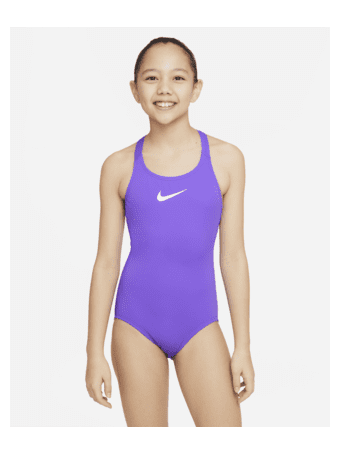 NIKE - Essential Big Kids' (Girls') Racerback 1-Piece Swimsuit ACTION GRAPE