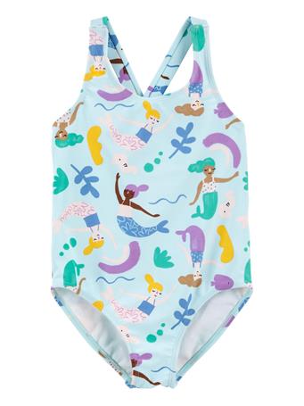 CARTER'S - Toddler Mermaid 1-Piece Swimsuit BLUE