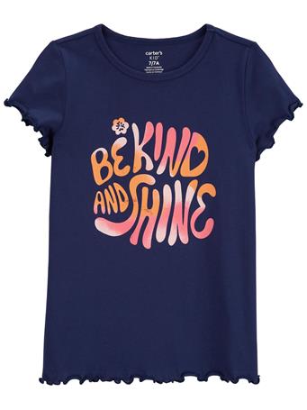 CARTER'S - Kid Be Kind And Shine Jersey Tee NAVY