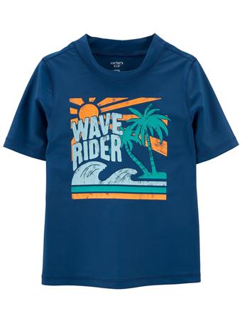 CARTER'S - Kid Wave Rider Rashguard NAVY