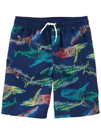 CARTER'S - Kid Shark Swim Trunks NAVY