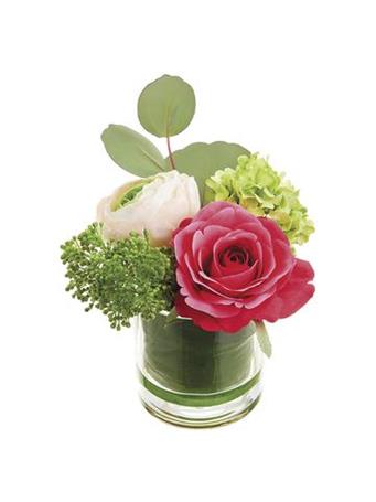 ALL STATE FLORAL - Flower Snowball In Vase PINK