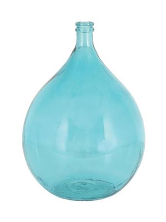 UMA - Teal Glass Spanish Vase BLUE