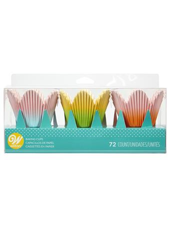 WILTON - Ombre Flower Petal Cupcake Liners, Pack of 72 NO COLOR