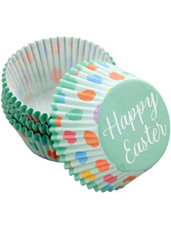 WILTON - “Happy Easter" Paper Spring Easter Egg Cupcake Liners, 75-Count NO COLOR