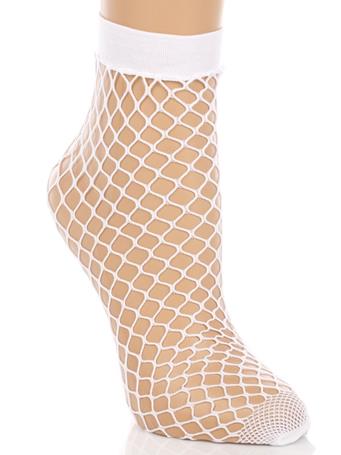 ANARCHY STREET - Fish Net Socks WHITE