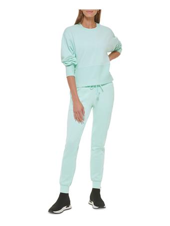 DKNY - Crop Crew Neck Pullover BROOK GREEN