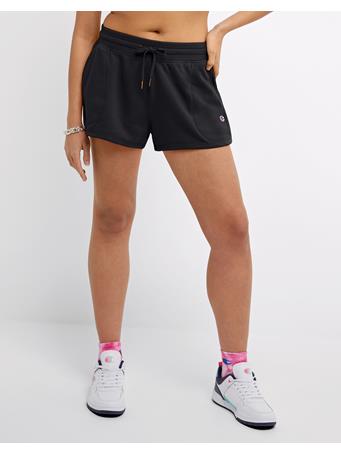 CHAMPION - Campus French Terry Women's Shorts, 2.5"" BLACK