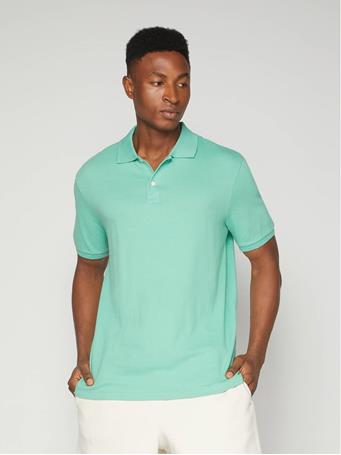 GAP - All Day Pique Polo Shirt MINERAL GREEN