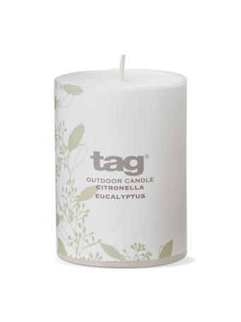TAG - Eucalyptus Pillar Candle WHITE