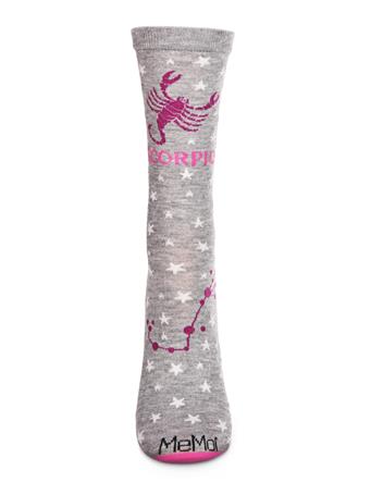 ME MOI -  Scorpio Zodiac Sign Crew Socks ASST