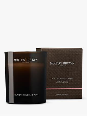 MOLTON BROWN - Delicious Rhubarb & Rose Scented Signature Candle - 190g NO COLOUR