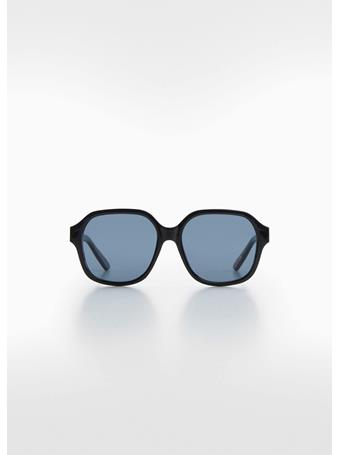 MANGO - Retro Style Sunglasses BLACK