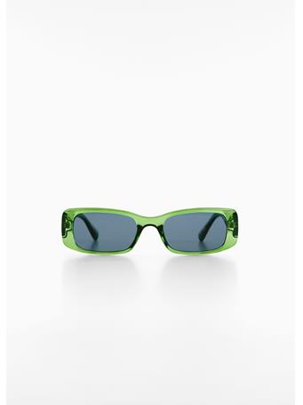MANGO - Rectangular Sunglasses GREEN
