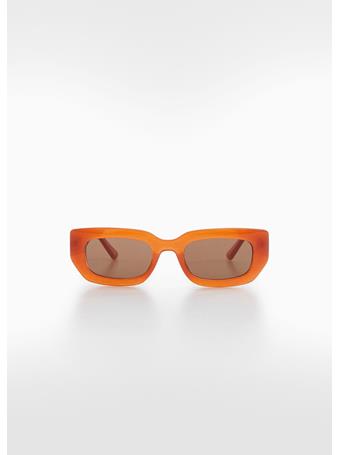 MANGO - Rectangular Sunglasses BRIGHT ORANGE