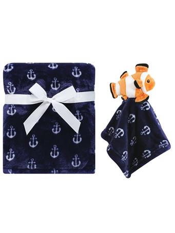 BABYVISION - Hudson Baby Plush Blanket with Security Blanket, Clownfish NO COLOR