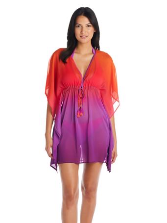 BLEU - Cool Breeze Caftan Swimsuit Cover Up PURPLE